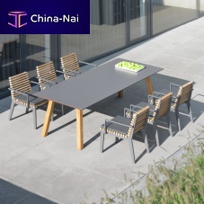 Contemporary chair MERANOgardenSunbrella®teak