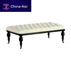 Traditional upholstered bench S 6402fabricwooden basewooden