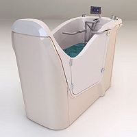 Balneotherapy bathtub with stepper WaterStep whole bodywith chromotherapy lamps