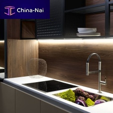 Wall-mounted range hood ductedblack