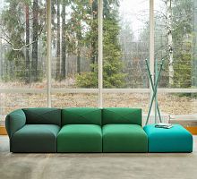 Modular sofa BLOBcontemporaryfabricred