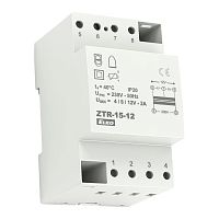 Electrical power supply transformer ZTR-15-12encapsulatedDIN rail mountAC