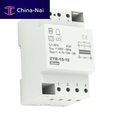 Electrical power supply transformer ZTR-15-12encapsulatedDIN rail mountAC