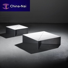 Contemporary coffee table FOLD Solid Surfacesquaremodular