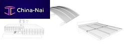 Polycarbonate roofing panel PC 2600-40-7-Uwith UV protection