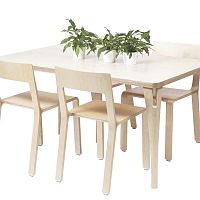 Contemporary table STILLETwoodenoakwalnut