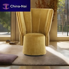 Contemporary armchair VIVfabricleatherplywood