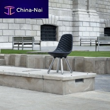 Contemporary dining chair TUDORindoorleathersteel base