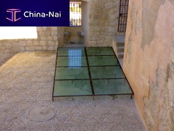 Tempered glass panel CRISAMAR® STEP LUNARIS T safetytransparentfor facade