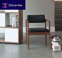 Contemporary chair WEST STREETindoorsolid woodleather