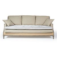 Traditional sofa BATIGNOLLESfabricgrayoak