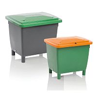 Polyethylene waste container 81025550with lid