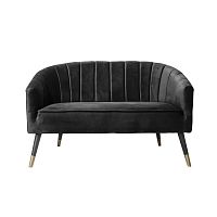 Contemporary sofa Royalvelvetbrownblack