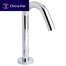 Chrome-plated brass washbasin spout 68917 45countertop