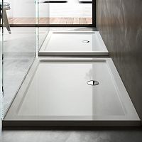 Rectangular shower base OPERAabove flooracrylic