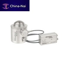 Compression load cell button typestrain gauge