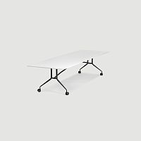 Modern table FLEXmelaminemetal baserectangular