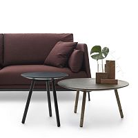Contemporary coffee table BISONoakoak baseround