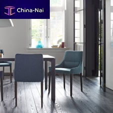 Contemporary chair Long islandoutdoorfabricchromed metal base