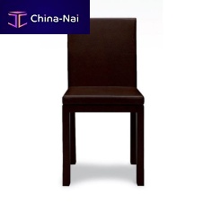 Contemporary chair OTTOindoorleathermahogany base