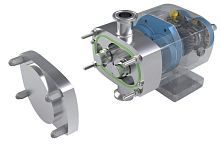 Rotary lobe pump ZB3Afor chemicalswith electric motorindustrial