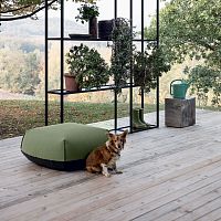 Contemporary ottoman Brionifabricsquareindoor