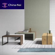 Contemporary coffee table LABELlacquered woodmetal basewooden base