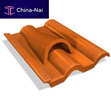 Ventilating roof tile LUCANKAconcreteblackbrown