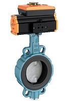 Butterfly valve Z 011-Apneumatically-operatedwafer