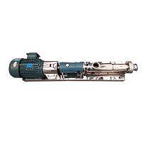 Screw pump wastewaterslurrywith electric motor