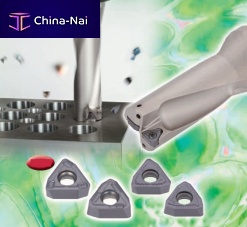 Indexable insert drill bit TUNGSIX-DRILL seriesmulti-purposecarbide1-lip