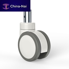 Hospital bed wheel T08PUP100D04Bpolyurethaneswiveling