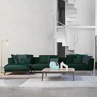 Modular sofa Oliviercontemporaryfabricleather
