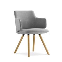 Contemporary chair MELODY MEETING indoorfabricoak