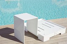 Contemporary side table Plexiglas®rectangularcustom