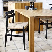 Contemporary dining chair BM1 indoorropeoak base