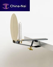 Polished brass candle holder SERA CLAMPcopperiron