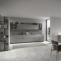 Contemporary kitchen SPRINGlaminatemelamineisland
