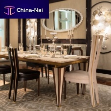 Contemporary dining chair MICHELANGELOindoorleatherwalnut base