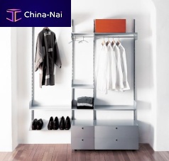 Contemporary entryway cabinet K1wall-mountedpainted aluminum