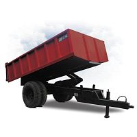 Platform trailer dump2-axletowed