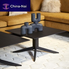 Contemporary coffee table SOTOwood veneerashash base