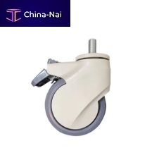 Hospital bed wheel PX504with brakerubberswiveling