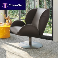 Contemporary armchair Oceanfabricleatherplywood