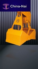 Single-rope mechanical clam bucket 1081 seriesfor bulk materials