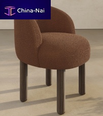 Contemporary chair Pebbleindoorfabricoak base