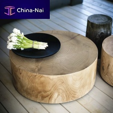 Contemporary coffee table ECO solid woodcedarsolid wood base