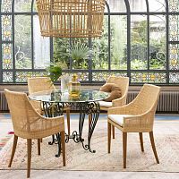 Contemporary dining chair SAIGONindoorteakrattan
