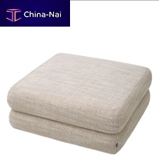 Contemporary ottoman MALAGA linencottonpolyester