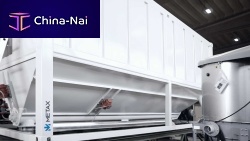 Horizontal silo telescopiccementfor powders